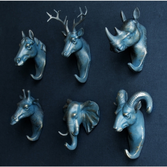 🧡IN STOCK🧡BLUE/GREEN ELEPHANT wall hook - Picture 4 of 9